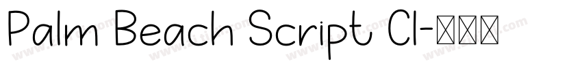 Palm Beach Script Cl字体转换